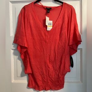 NWT Cupio women's knit top coral size small